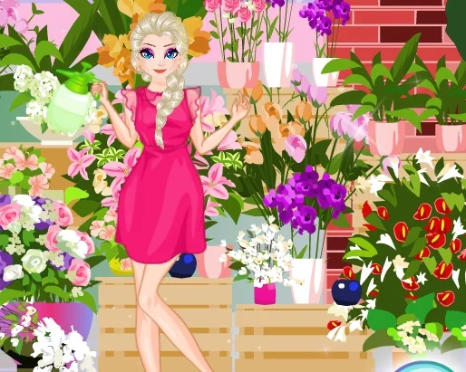 Play ice-queen-flowers-festival - Free Online Game