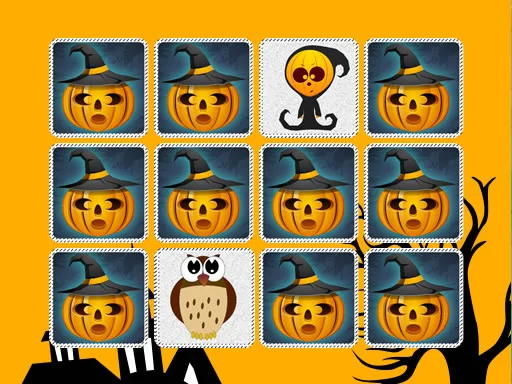 Play Kids Memory Game Halloween - Free Online Game