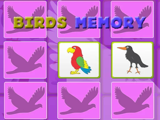 Kids Memory With Birds - Play Free Game
