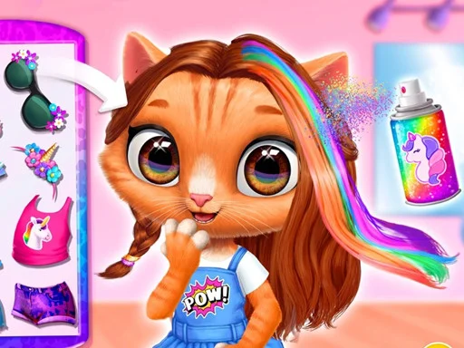 Kitty Animal Hair Salon - Play Free Game