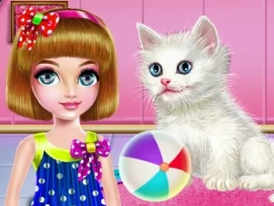 Play Kitty: care and haircut - Free Online Game
