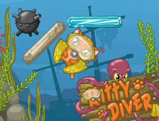 Play Kitty Diver - Free Online Game