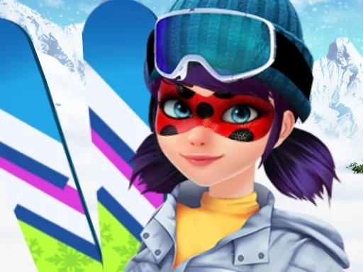 Play Ladybug Ski Time - Free Online Game