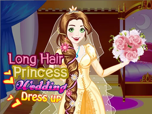 Play long-hair-princess-wedding-dress-up - Free Online Game