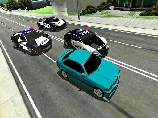 Mad Cop Police Car Race: Police Car vs Gangster Escape - Play Free Game