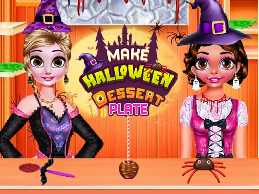 Play make-halloween-dessert-plate - Free Online Game