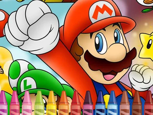 Play mario-coloring - Free Online Game