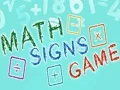 Play math-signs-game - Free Online Game