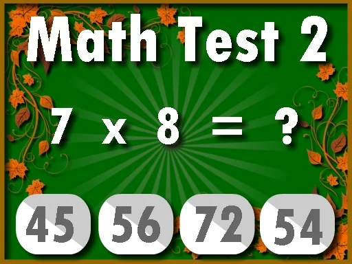Play Math test 2 - Free Online Game