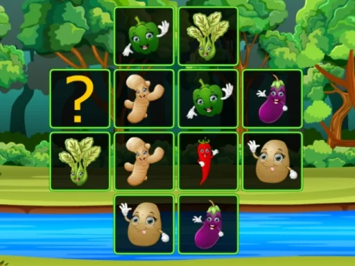 Meeting with vegetable cards - Play Free Game