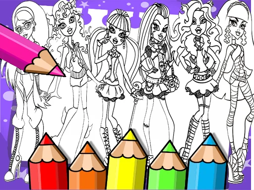 Play monster-high-coloring-book - Free Online Game