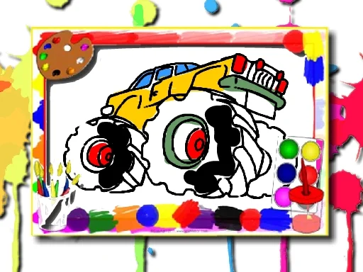 Monster Truck Coloring Book - Play Free Game