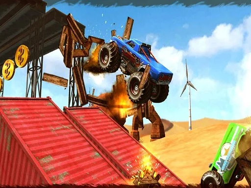 Monster Truck Impossible Track Plane Simulator - Play Free Game