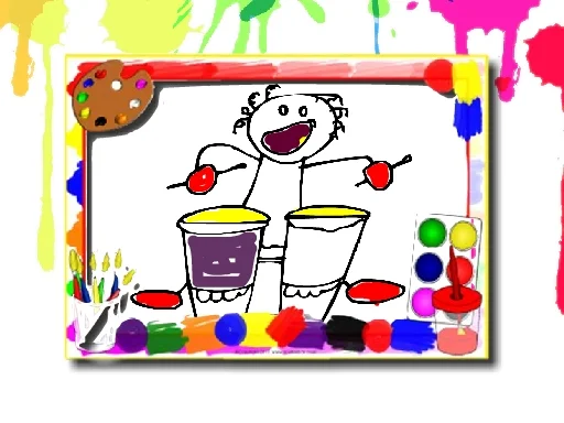 Musical coloring book - Play Free Game