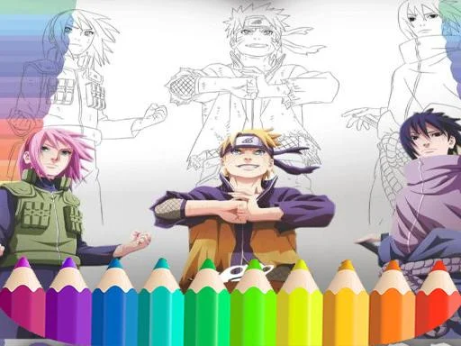 Naruto Shippuden Coloring Book - Play Free Game