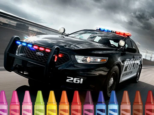Play police-cars-coloring - Free Online Game