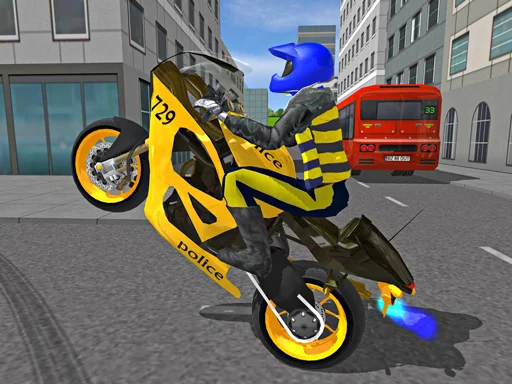 Police Motorbike Race Simulator - Play Free Game