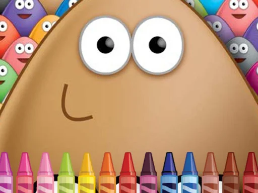 Play pou-coloring - Free Online Game