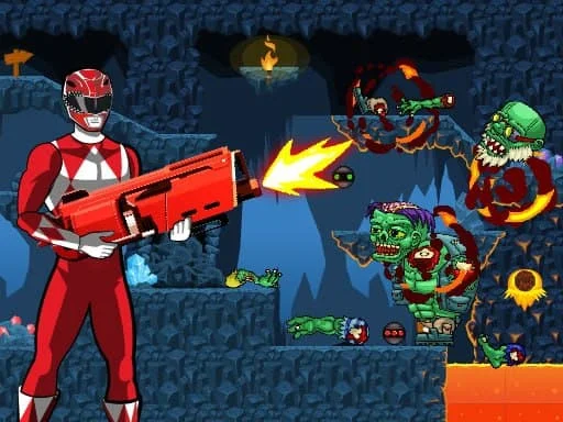 Play Power Rangers shoot Zombie - Free Online Game
