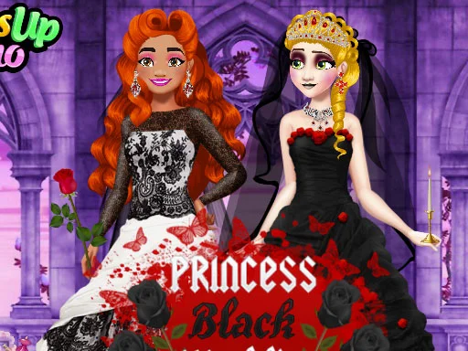 Princess Black Wedding Dress - Play Free Game