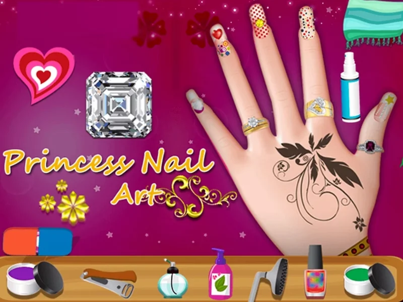 Play princess-nail-art - Free Online Game