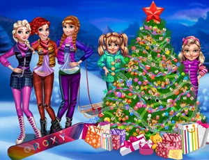Princesses Christmas tree - Play Free Game