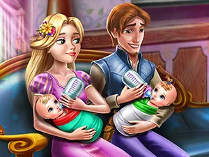 Rapunzel Twins Family Day - Play Free Game