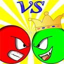 Play Red ball versus green king - Free Online Game