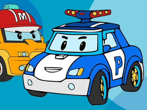 Robocar Coloring Book - Play Free Game