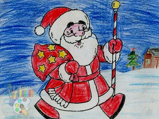 Play Santa Claus Coloring - Free Online Game