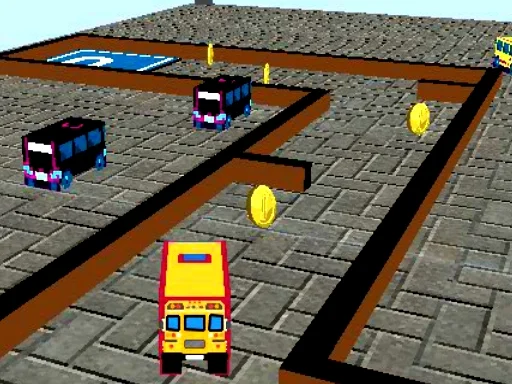 Play School Bus 3D Parking - Free Online Game