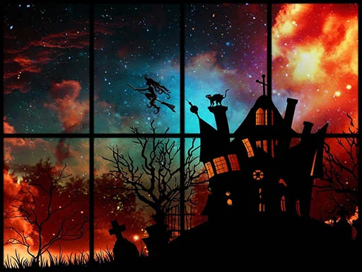 Play sliding-halloween-party - Free Online Game