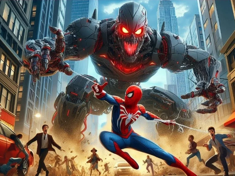 Play spiderman-vs-robot - Free Online Game
