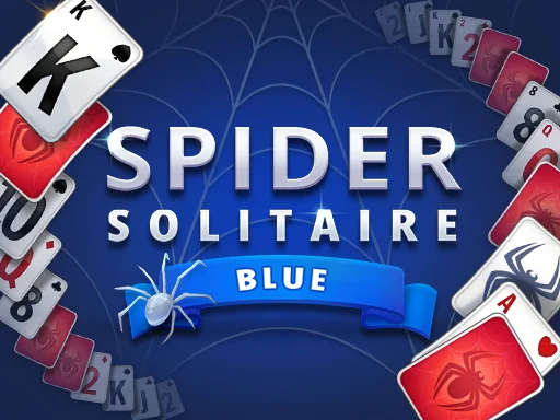 Spider Solitaire Blue - Play Free Game