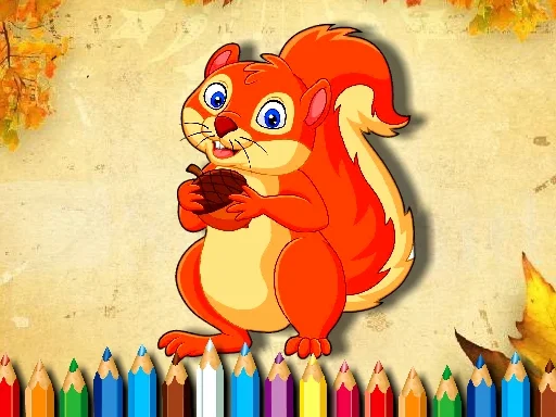 Play Squirrel Coloring Book - Free Online Game