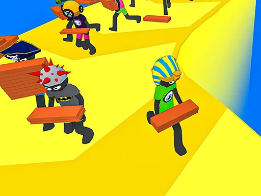 Stickman Planks Fall - Play Free Game