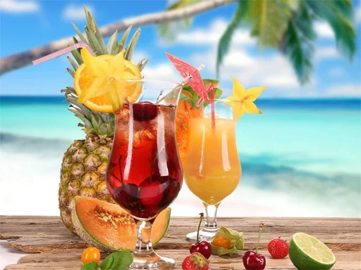 Play Summer Drinks Puzzle - Free Online Game