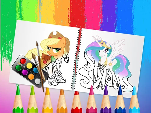 Play Sweet pony coloring book - Free Online Game