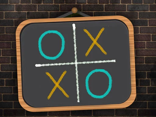 Play Tic Tac Toe blackboard - Free Online Game