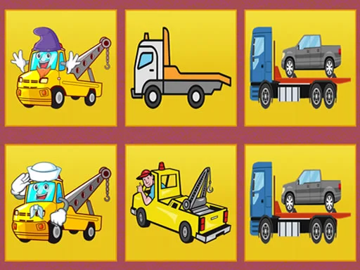 Play Tow Trucks Memory - Free Online Game