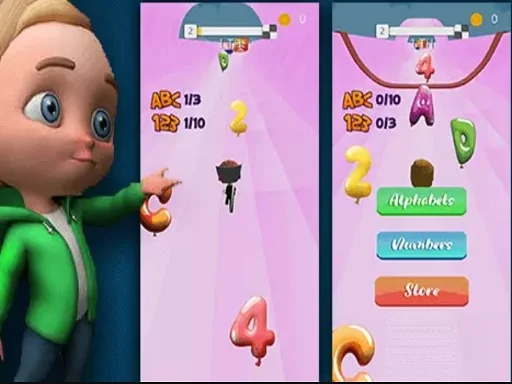 Turbo Race Alphabets - Play Free Game