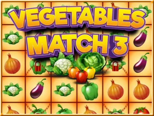 Vegetables match 3 - Play Free Game