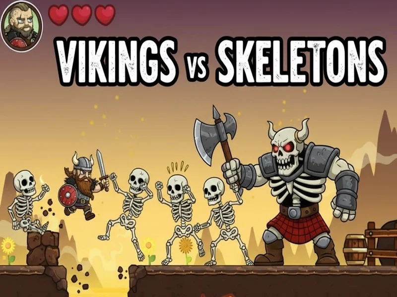 Play vikings-vs-skeletons - Free Online Game