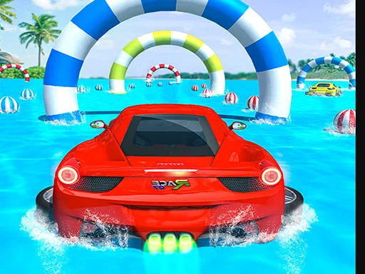 Water Surfing Car Stunts Car Racing - Play Free Game