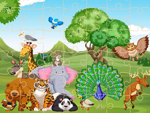 Play wild-animals-jigsaw - Free Online Game