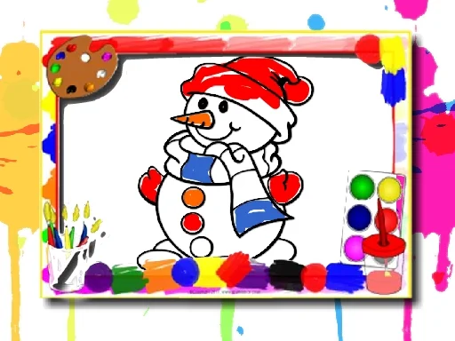 Play Winter coloring book - Free Online Game