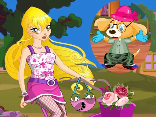 Play Winx Stella and Puppy - Free Online Game