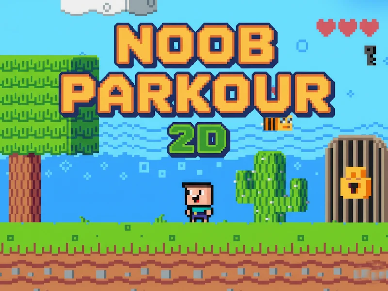 Play Noob Parkour 2D - Free Online Game