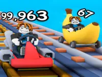 Play Obby: Climb Up and Slide Down on Minecarts - Free Online Game