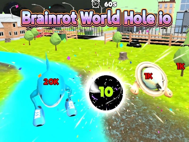 Play brainrot-world-hole-io - Free Online Game